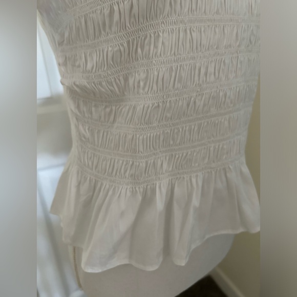 Ann Taylor Smocked Peplum Blouse NWT! - Picture 8 of 11